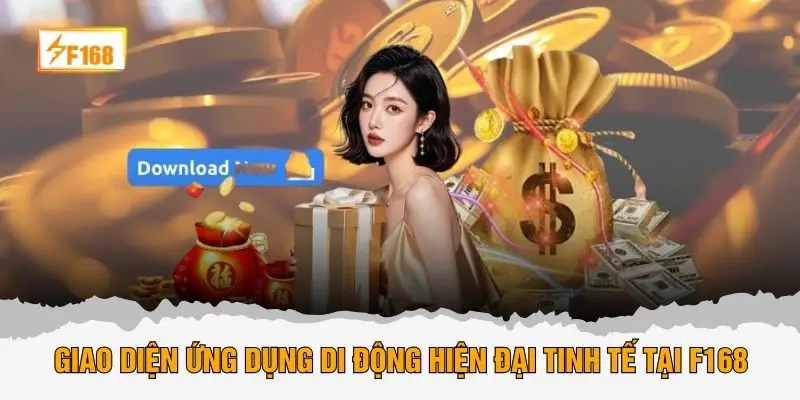 Giao diện ứng dụng di động hiện đại tinh tế tại F168
