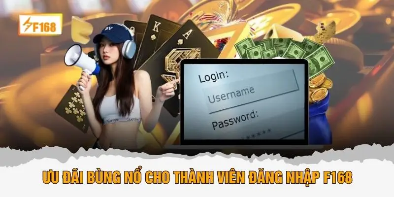 Ưu đãi bùng nổ cho thành viên đăng nhập F168